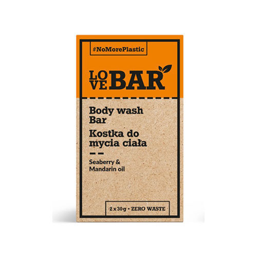 Love Bar Bodywash Bar M. Seaberry & Mandarin Olie - 1 stk