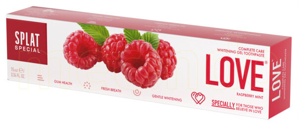 SPLAT Tandpasta Whitening Love M. Hindbærsmag - 75 ml