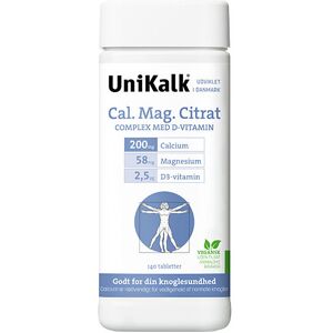 Unikalk Cal-Mag-Citrat - 140 Tabletter