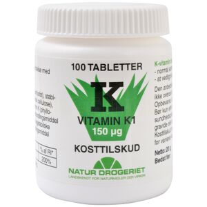 Natur Drogeriet Natur-Drogeriet K1-vitamin 150 Ug - 100 Tabletter
