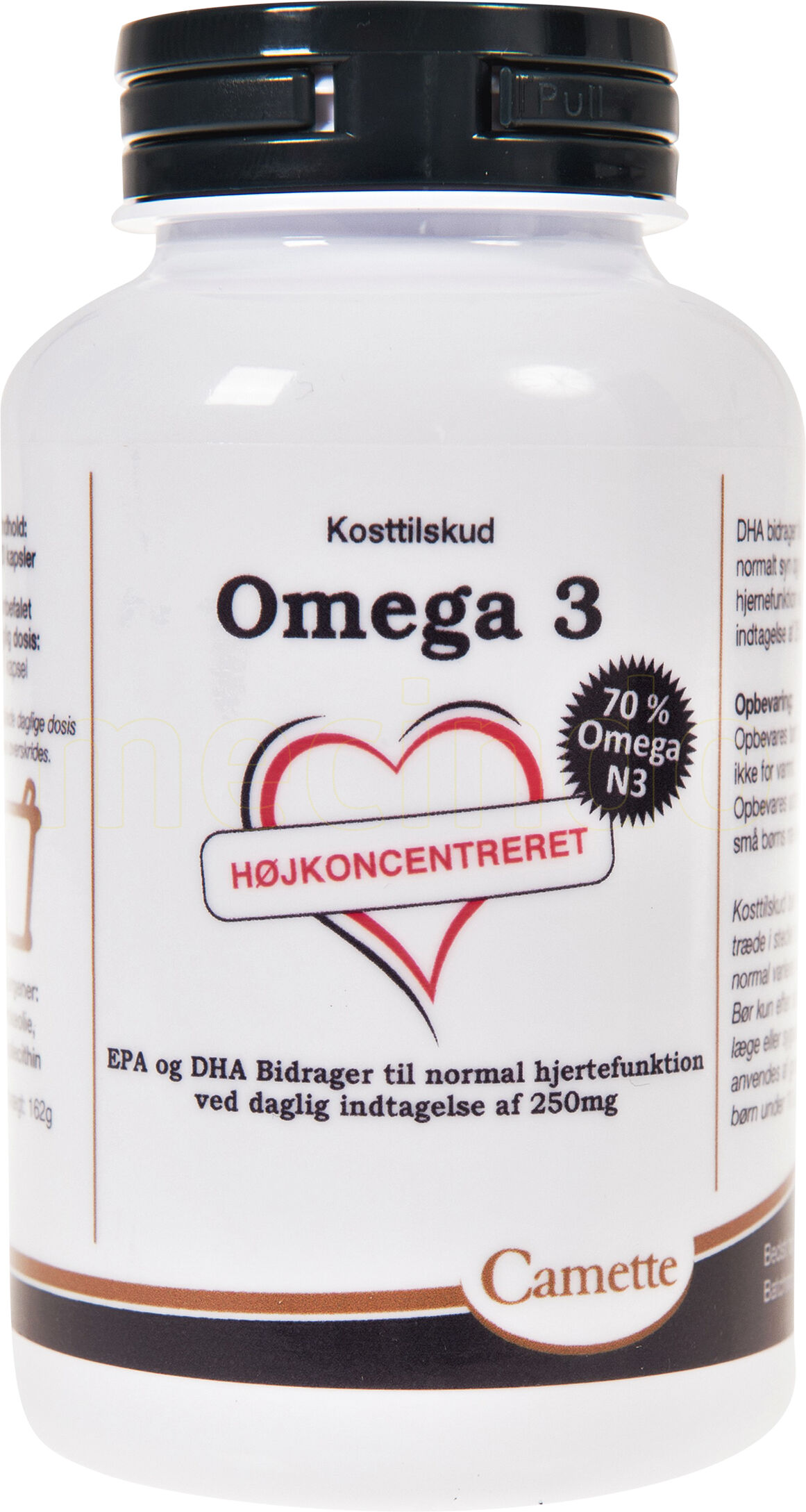 Camette Omega 3, Høykonsentrert - 120 Kapsler