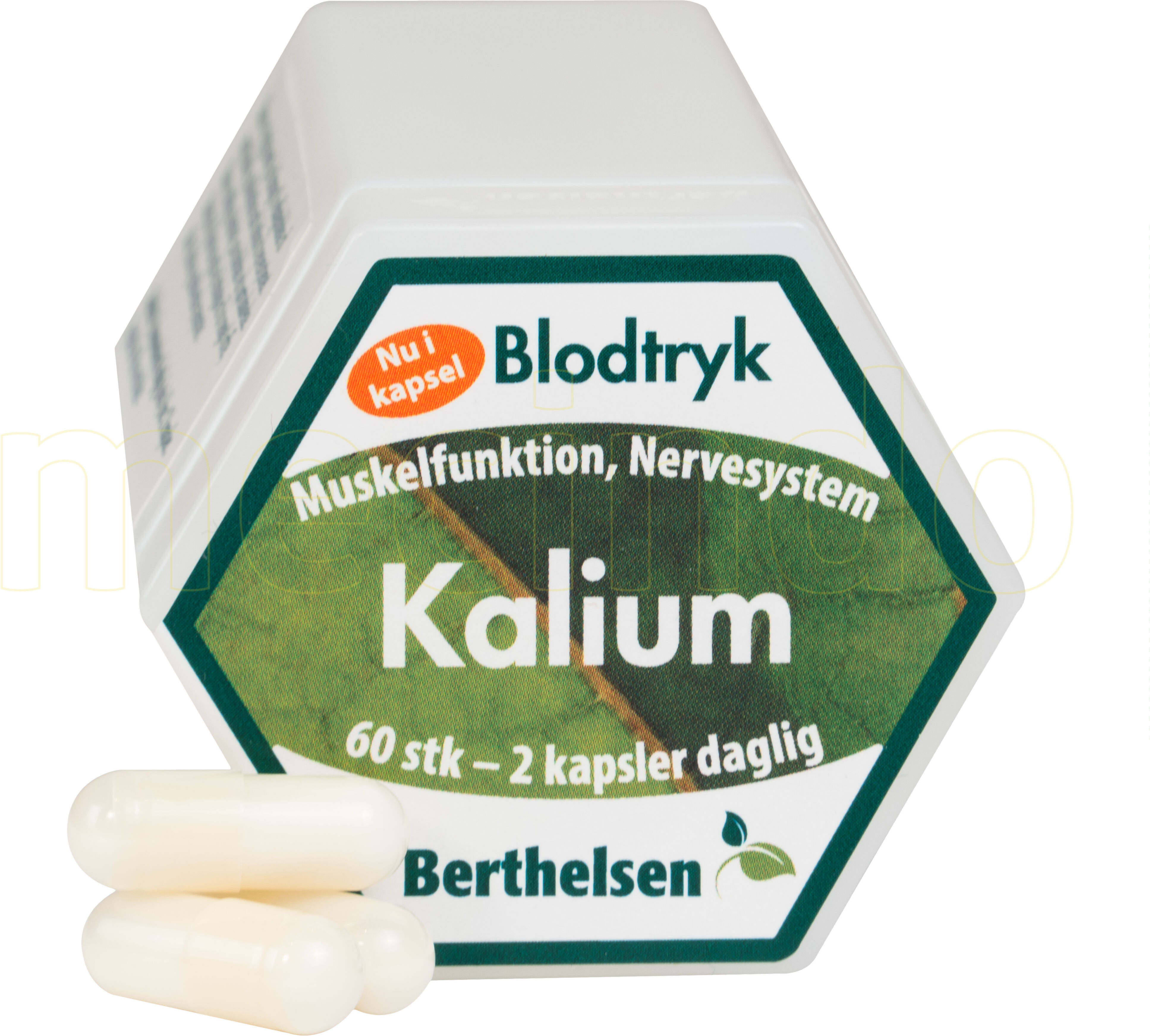 Berthelsen Kalium, - 60 Kapsler