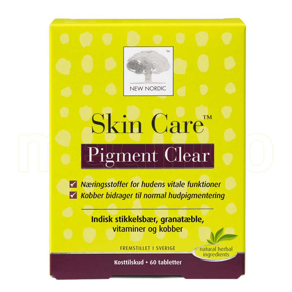 New Nordic Skin Care Pigment Clear - 60 Tabletter