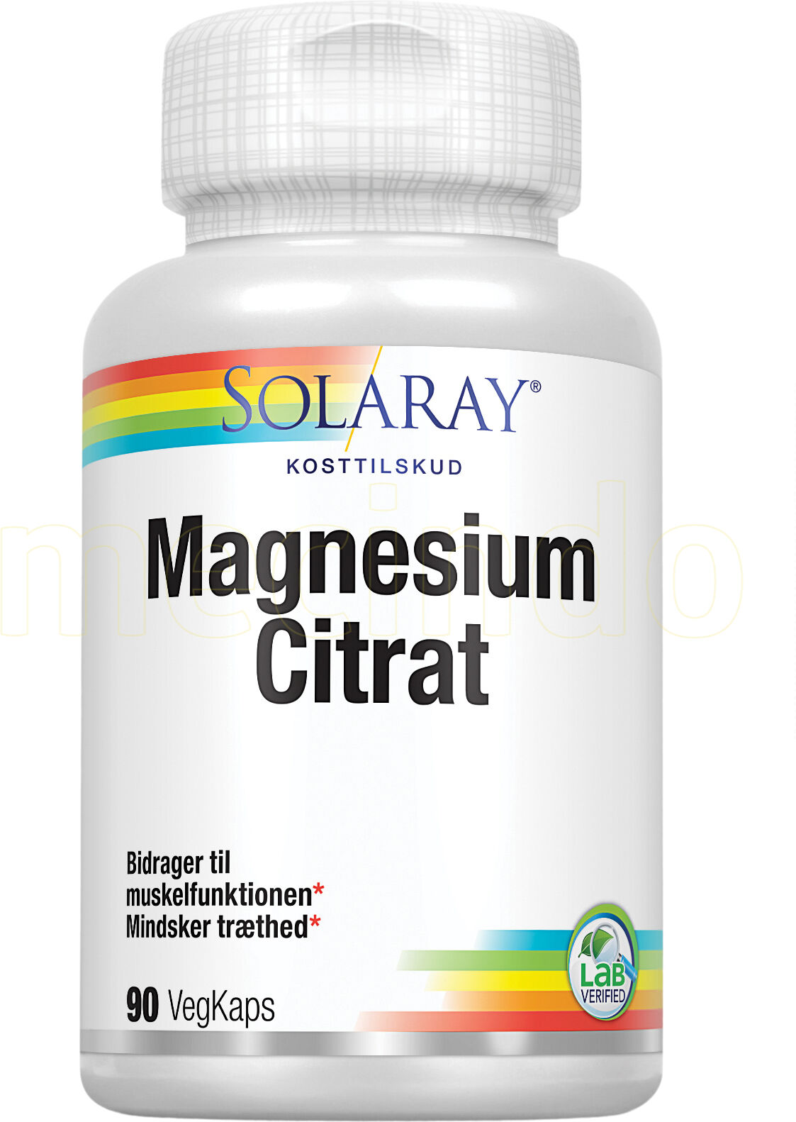 Solaray Magnesium Citrat - 90 Kapsler