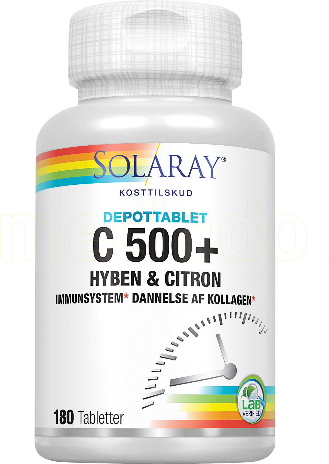 Solaray C-vitamin C500+ - 180 Tabletter