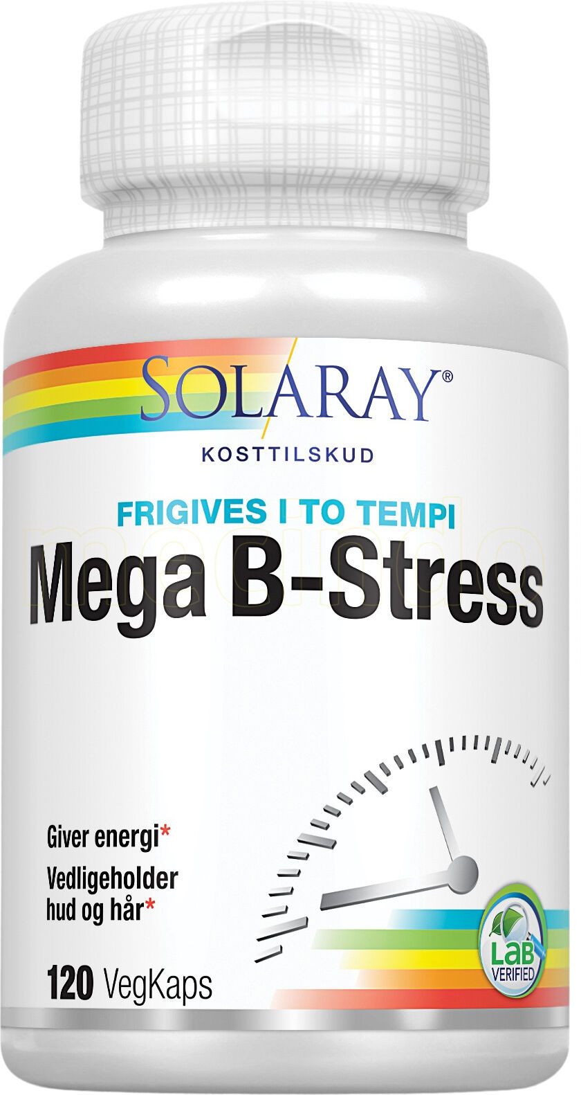 Solaray Mega B-Stress - 120 Kapsler