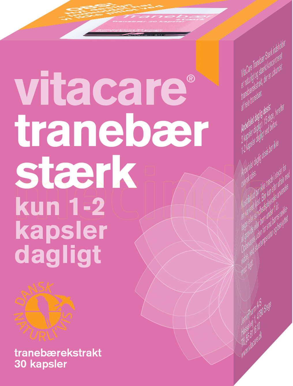 Vitacare Tranebær - 500 mg - 30 Kapsler