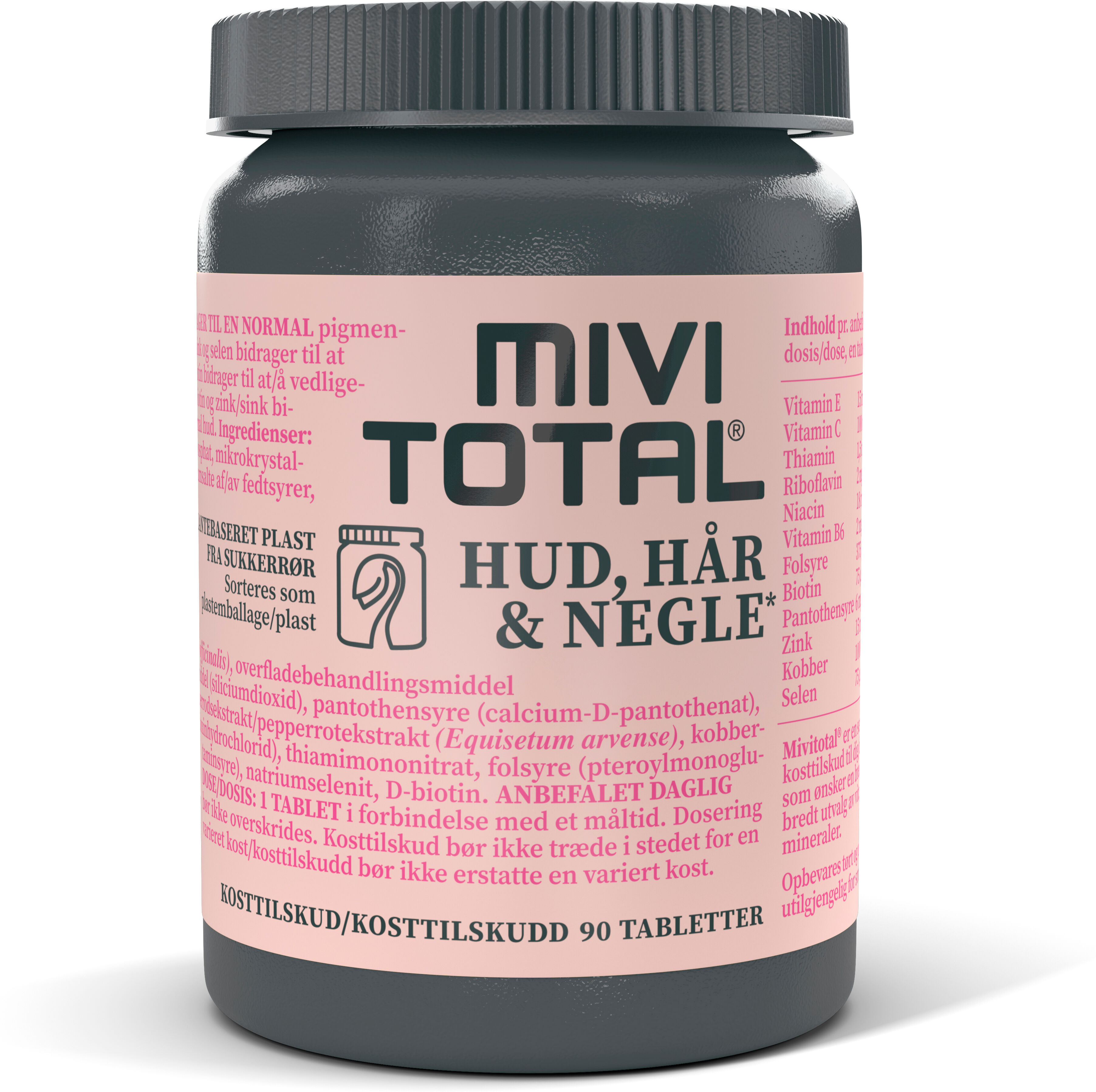 Mivi Total Hud, Hår & Negle - 90 Tabletter