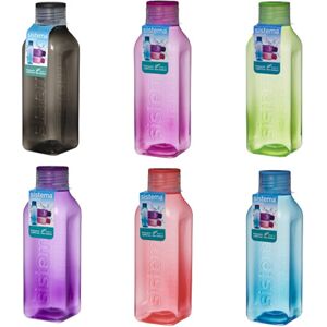 Sistema Hydrate Medium Square Bottle - Rosa, lilla, blå, grønn - 725 ml