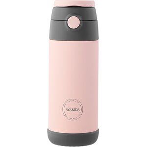 AYA&IDA Barneflaske med sugerør - Soft Rose - 350 ml