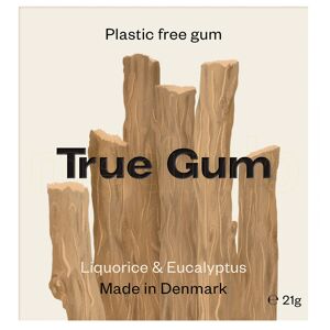 True Gum Tyggegummi Lakris & Eucalyptus Uten Sukker - 20 g