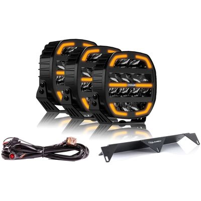 Osram Ledriving Cube Mx180 7'' Trippel Fjernlyspakke Osram Ledriving Cube Mx180 7'' Trippel Fjernlyspakke