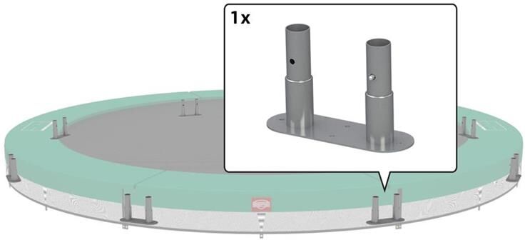 BERG Toys Champion - Inground Frame Foot 380 380 cm dia