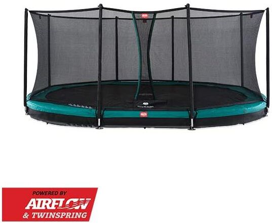 BERG Toys Berg Grand Favorit Inground 520 Grønn Nedgravd Med Comfort Sikkerhetsett 520x345 cm oval Grønn