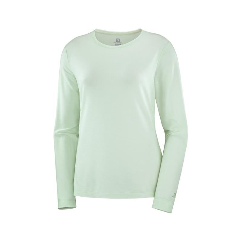 Salomon Essential Long Sleeve Dame Lettvekts Langarm Trøye L