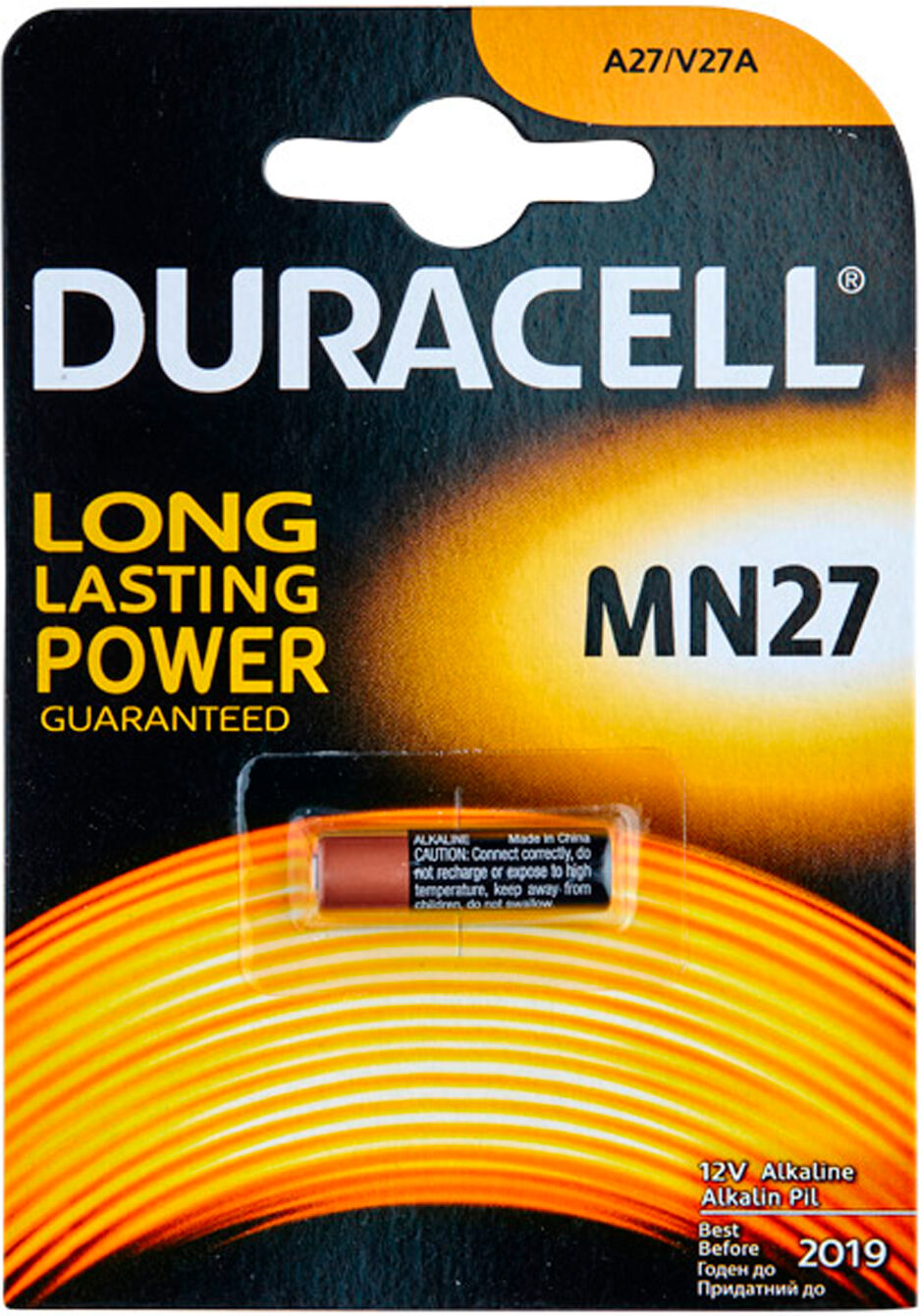 Batterier Duracell A27 12V Batteri - 1 stk.