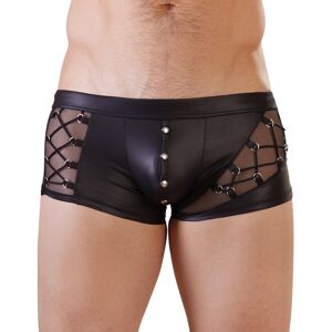 NEK Wetlook Boksershorts med Knapper - Svart - XL