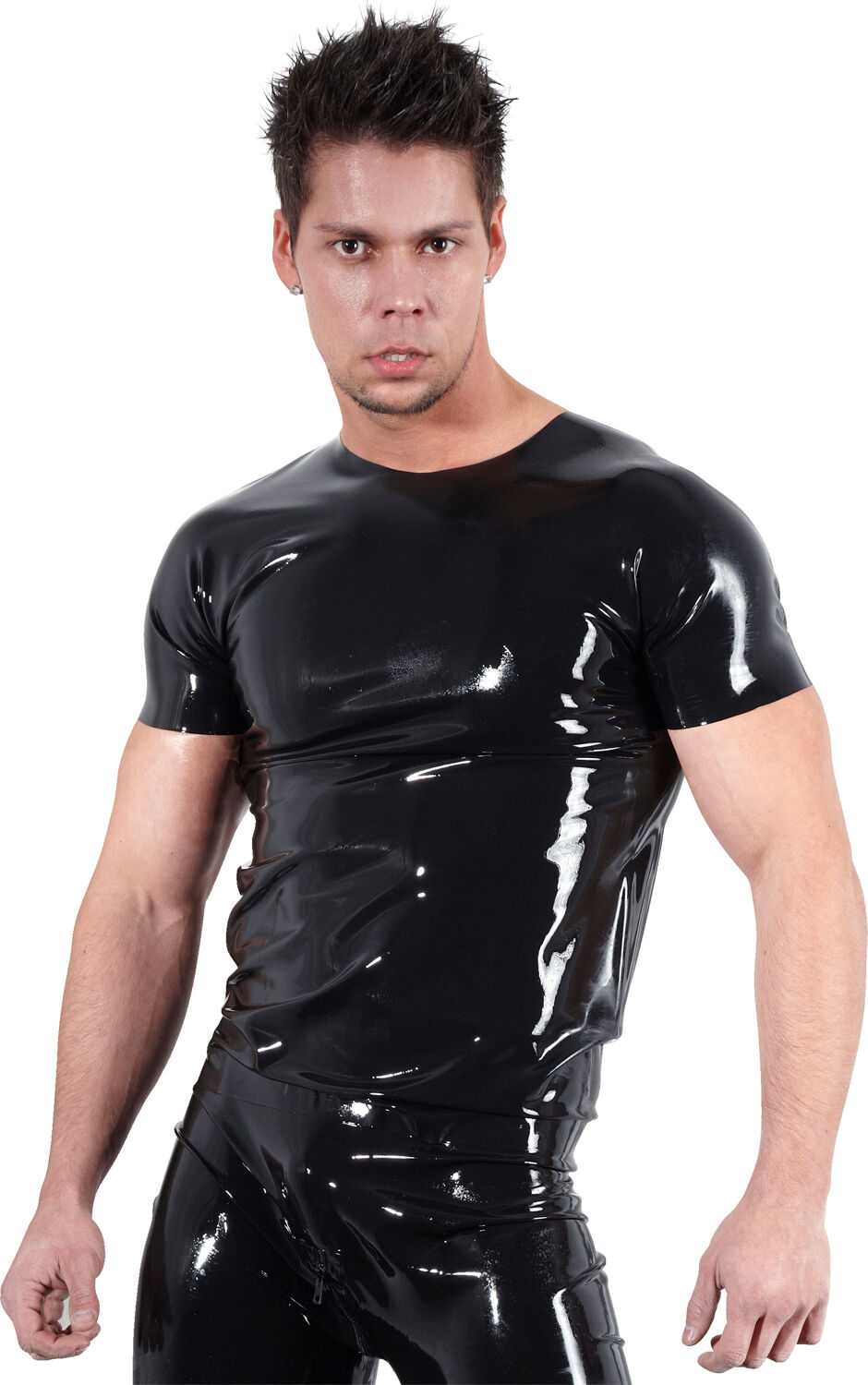 Late X Latex T-Shirt Menn