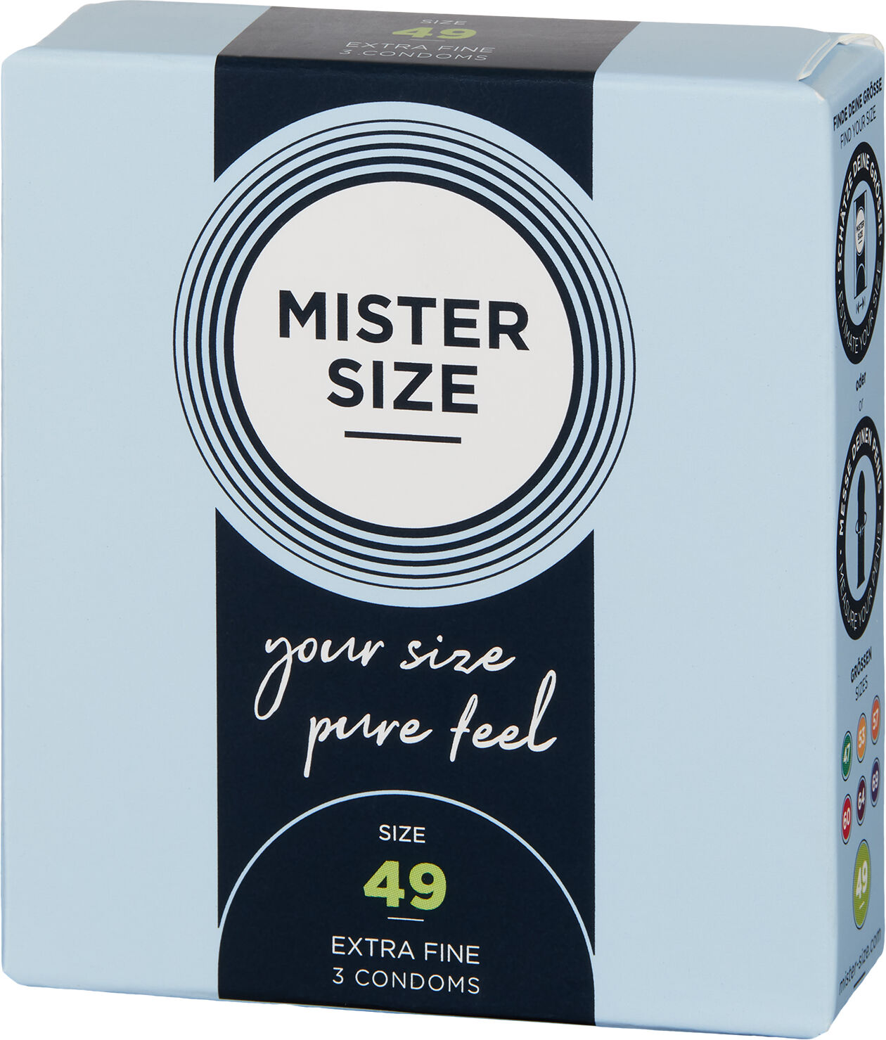 Mister Size PureFeel Kondomer 3 stk