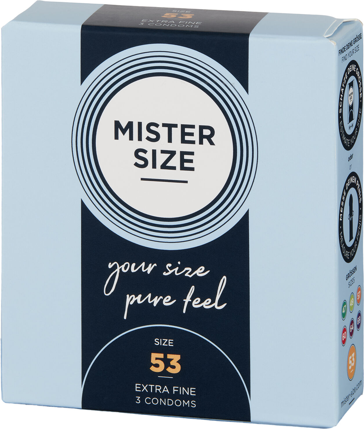 Mister Size PureFeel Kondomer 3 stk