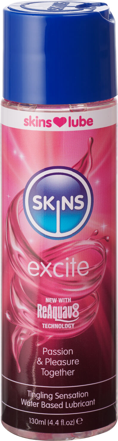 Skins Excite Prikkende Vannbasert Glidemiddel 130 ml