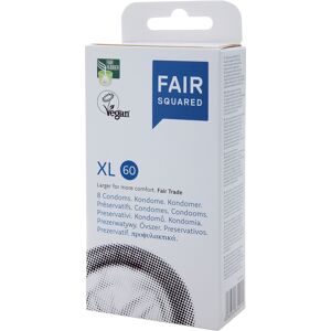 Fair Squared XL 60 Veganske Kondomer 8 stk - Klar