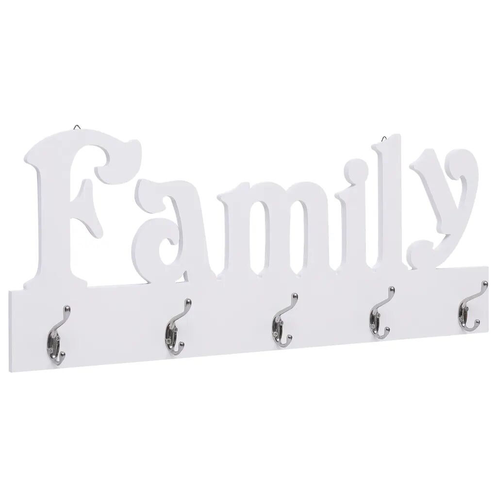 vidaXL Veggmontert garderobepanel FAMILY 74x29,5 cm