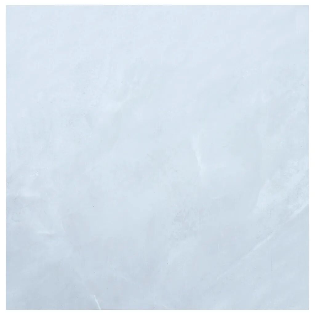 vidaXL Selvklebende gulvplanker 5,11 m² PVC hvit marmor