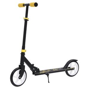 vidaXL Sparkesykkel for barn 2 hjul med justerbart styre gul