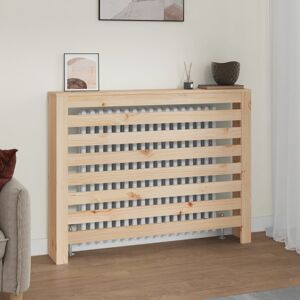 vidaXL Radiatordeksel 108,5x19x84 cm heltre furu