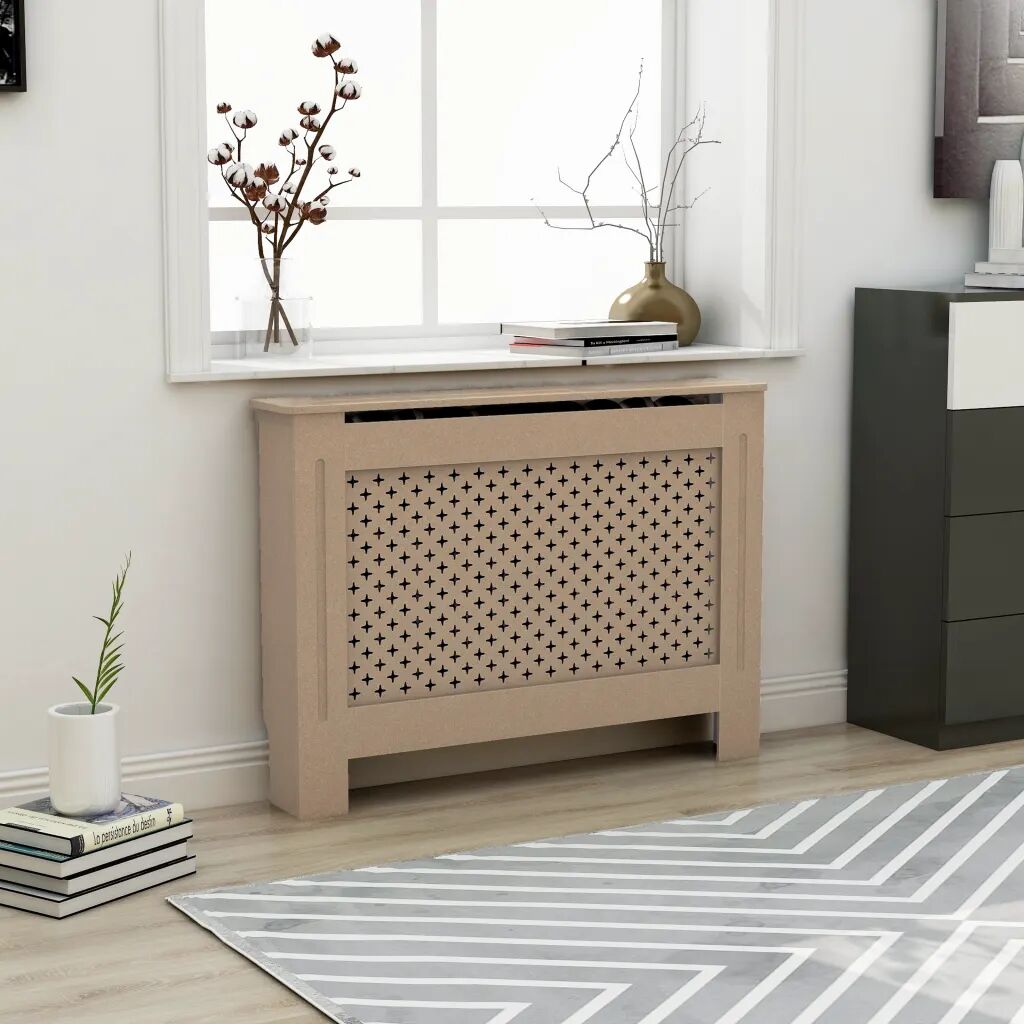 vidaXL Radiatordeksel 112x19x81 cm MDF