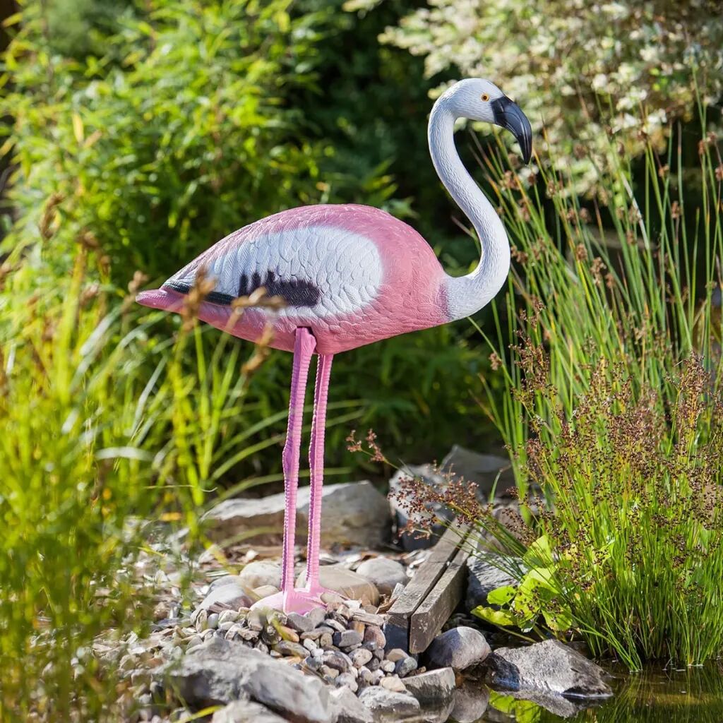 HEISSNER Figur til dam Flamingo rosa 74 cm