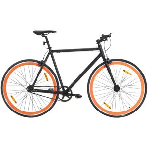 vidaXL Fastnavsykkel svart og oransje 700c 51 cm