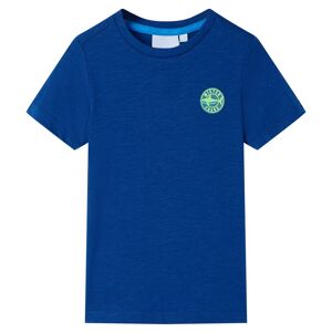 vidaXL T-skjorte for barn mørkeblå 116
