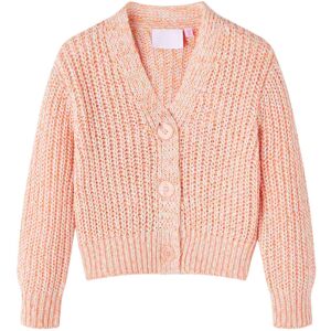 vidaXL Cardigan for barn strikket blandet rosa 92