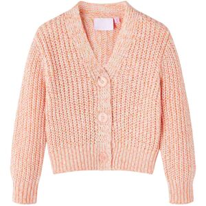 vidaXL Cardigan for barn strikket blandet rosa 116