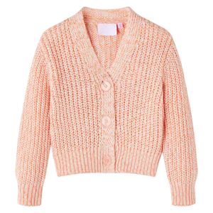 vidaXL Cardigan for barn strikket blandet rosa 128