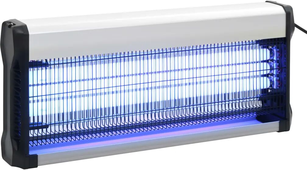 vidaXL Insektdreper svart aluminium ABS 60 W