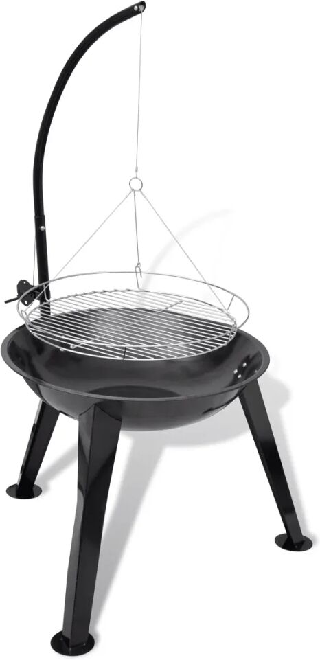 vidaXL BBQ kullgrill med hengende gitter