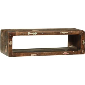 vidaXL TV-benk med hylle med lagring Flerfarget Massivt gjenvunnet tre vidaXL TV-benk med hylle med lagring Flerfarget Massivt gjenvunnet tre