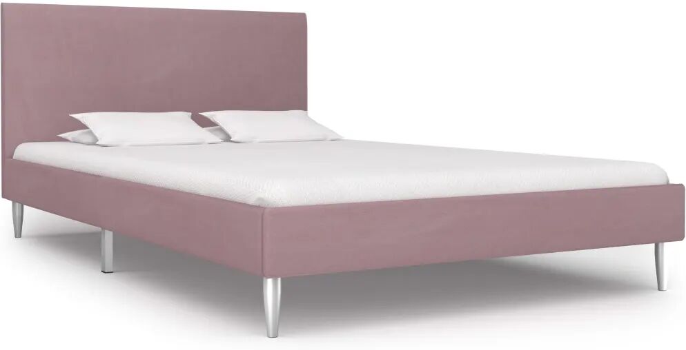 vidaXL Sengeramme rosa stoff 120x190 cm