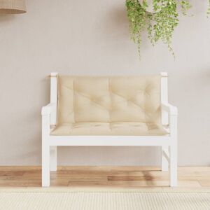 vidaXL Puter til hagebenk 2 stk beige 100x50x7 cm oxfordstoff