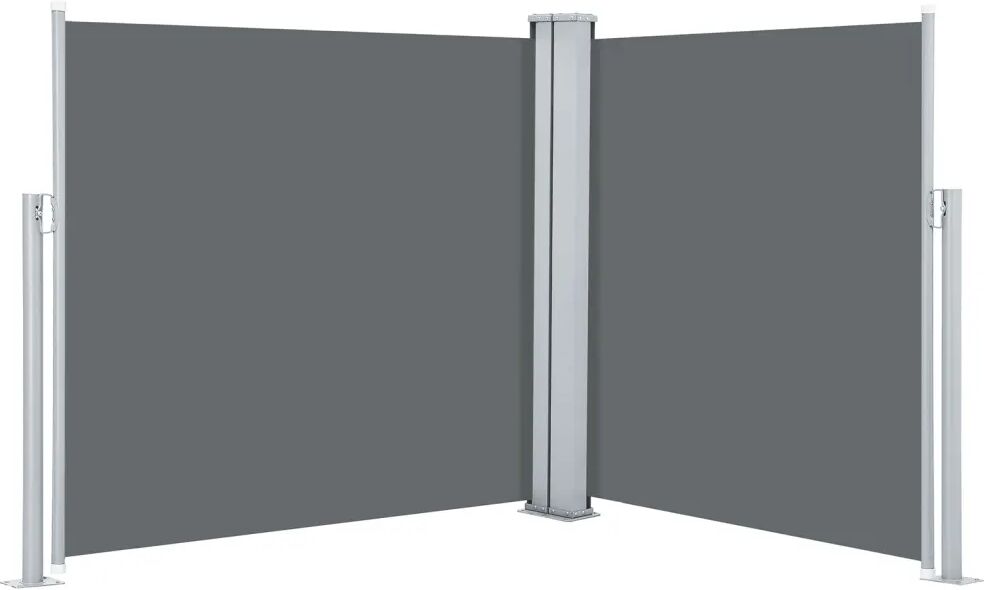 vidaXL Uttrekkbar sidemarkise 120x600 cm antrasitt