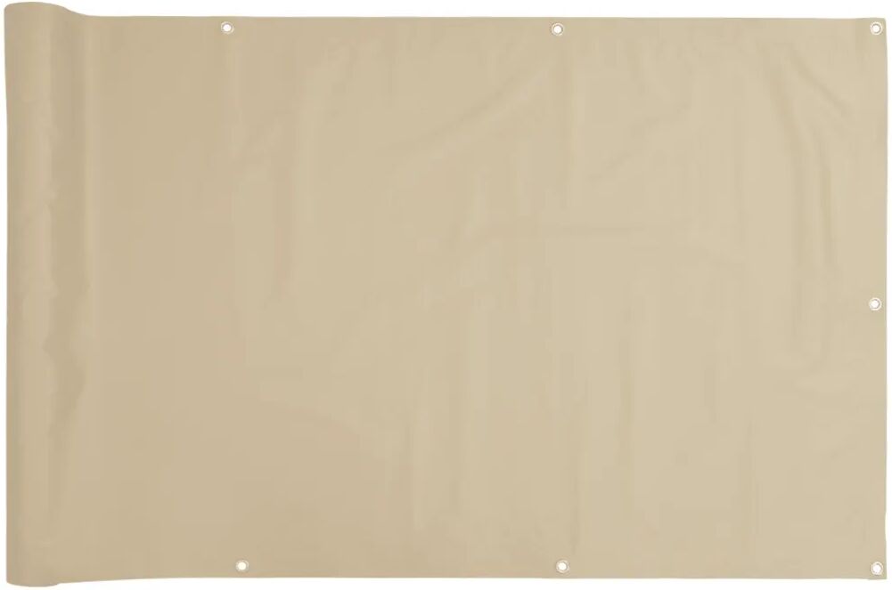 vidaXL Balkongskjerm beige 120x300 cm oxfordstoff