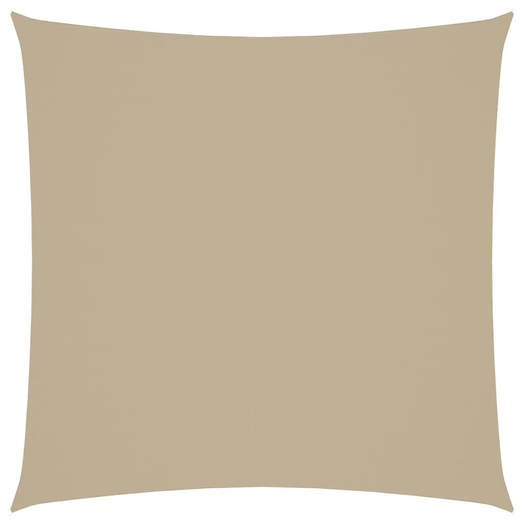 vidaXL Solseil oxfordstoff firkantet 6x6 m beige