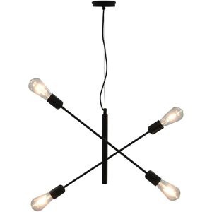 vidaXL Taklampe svart E27