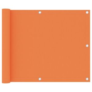 vidaXL Balkongskjerm oransje 75x500 cm oxfordstoff