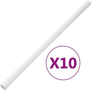 vidaXL Kabelkanaler med klips Ø30 mm 10 m PVC