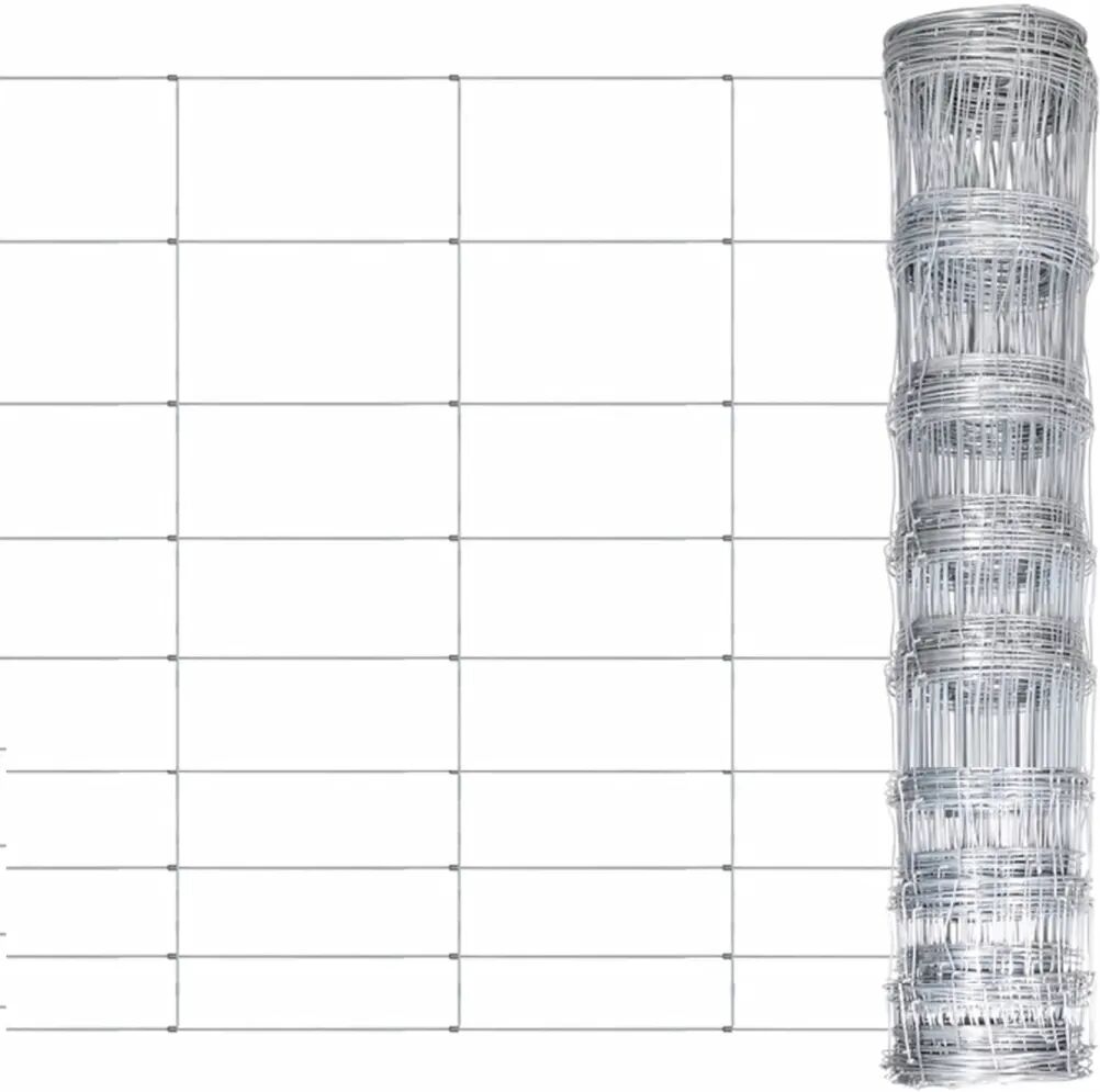 vidaXL Hagegjerde galvanisert stål 50x1,2 m sølv