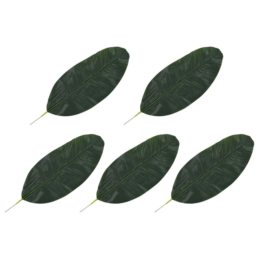 vidaXL Kunstige Banantreblader 5 stk grønn 50 cm